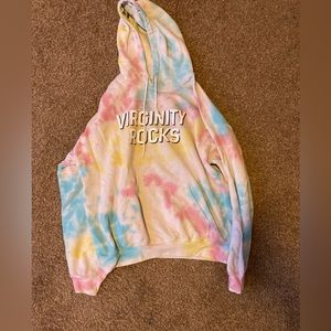 Virginity Rocks Tie Dye Hoodie